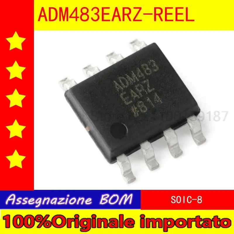 10pcs/lot  Home furnishings ADM483EARZ - biennial REEL SOIC - 8 half-duplex RS - 485 / RS - 422 transceiver