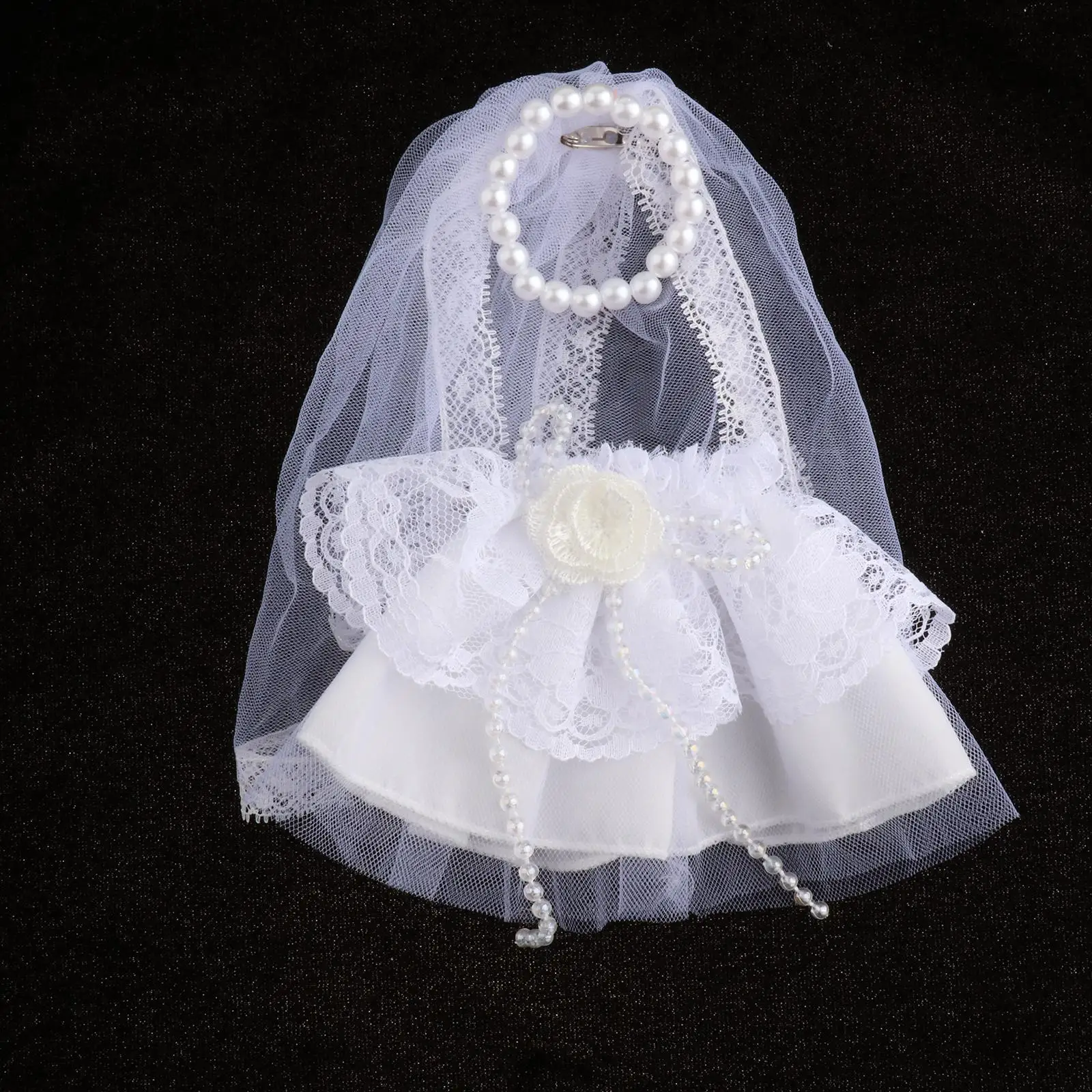 Robe de mariée mignonne pour petites filles, accessoires en peluche confortables, tenues au beurre, vêtements au beurre, 15cm