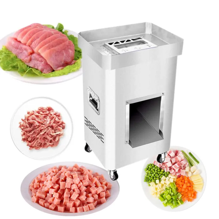 Australia meat dicer cube cutting machine chicken breast slicer meat shredding machine pork cutter beef cutting machine price