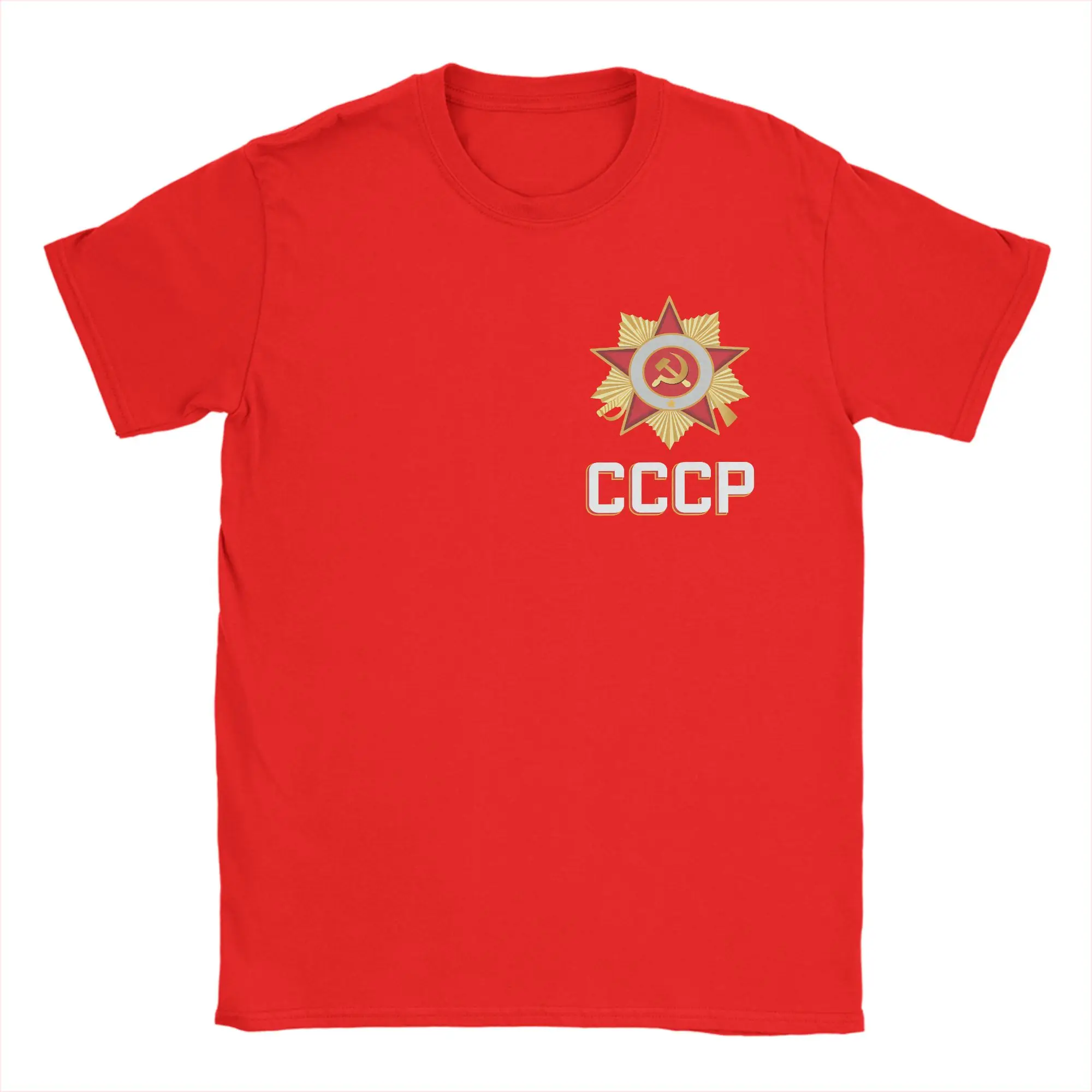 Soviet Union National Team Retro CCCP T Shirt Summer  Cotton T-Shirts For Men Loose Tee Shirt Short-Sleeved Awesome Tees