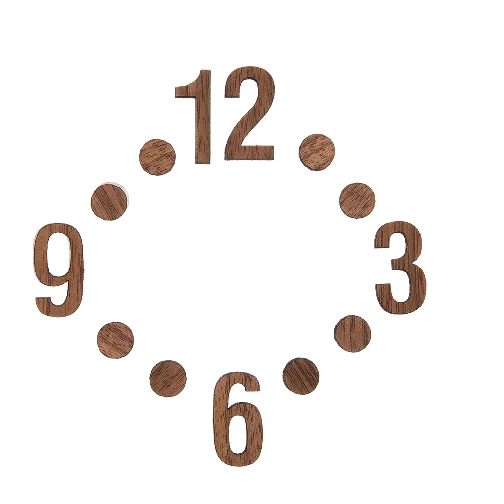 

Simple Wall Clock 12 Numbers Numerals Kit Digital Making Farmhouse Clocks Living Room Decor Wooden Movement Kits Replacement
