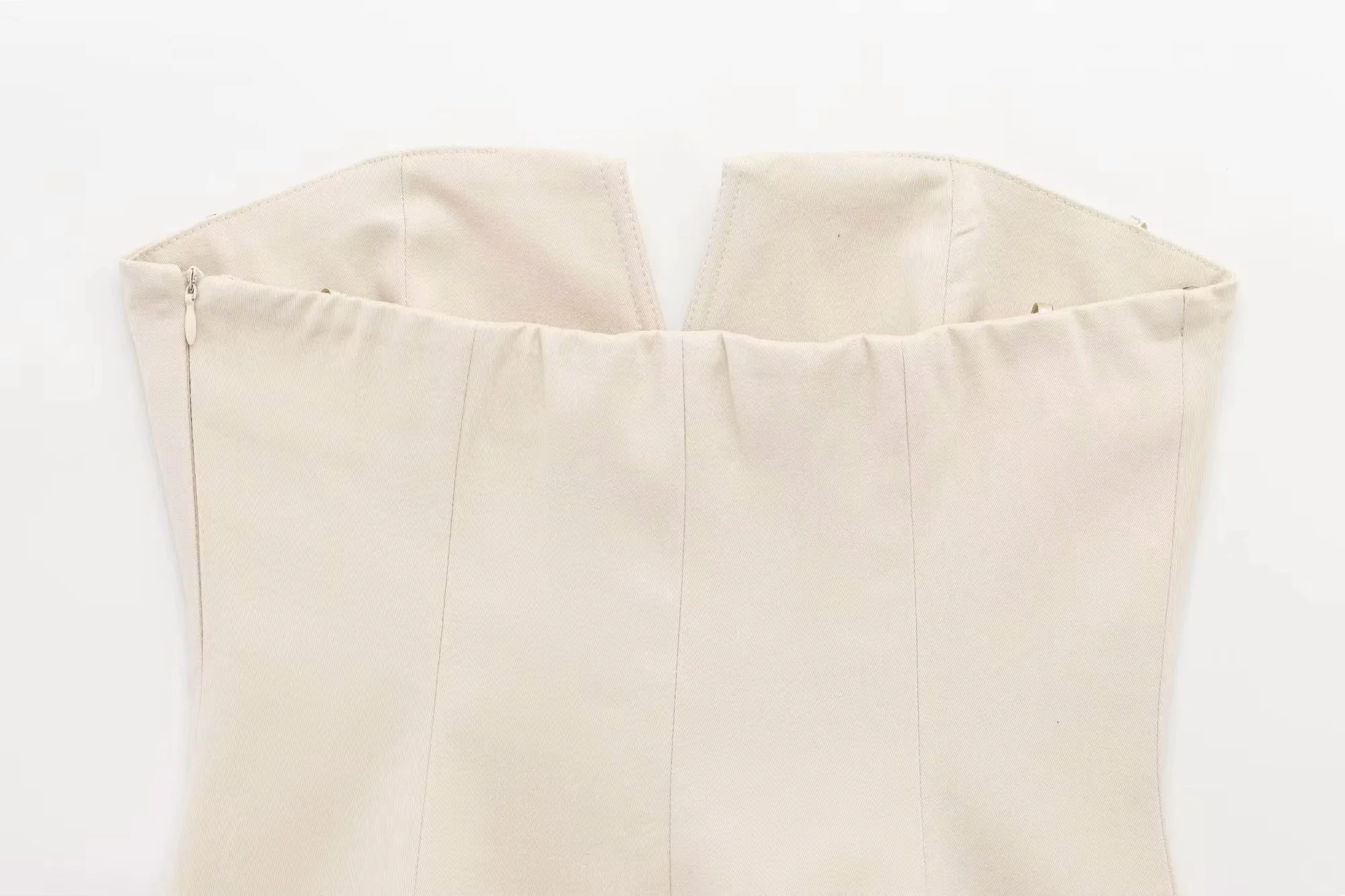 HH Damen Mode Retro Weste Einfarbig Slim Fit Sexy Rückenfreies Ärmelloses Kurzes Tube Top 2026 Neu Lässige Urlaubsweste für den Sommer – Detail 10