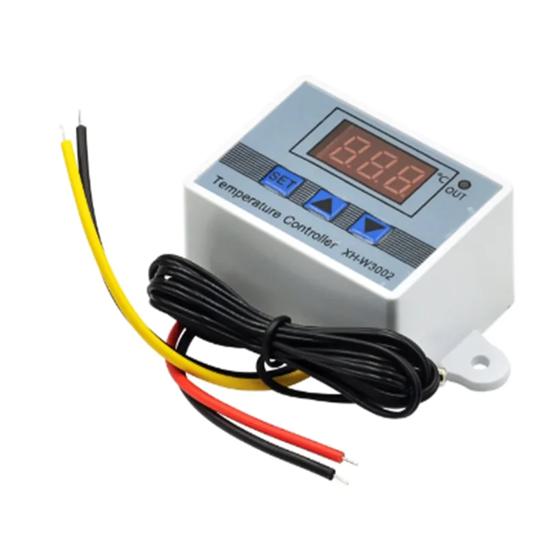 XH-W3002 AC110V-220V DC12V/24V LED Digital Kontrol Termostat Mikro Switch Thermoscope Sensor