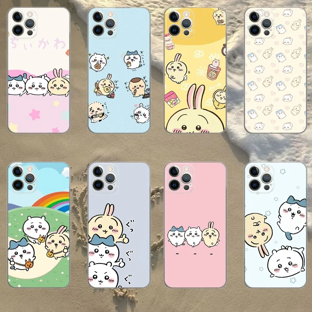 C-ChiikawaS Cute  Phone Case For iPhone Apple 15,14,13,12,Mini,11,Pro,Max,Plus,X,XR,XS,8,SE,2020,Plus Transparent Cover