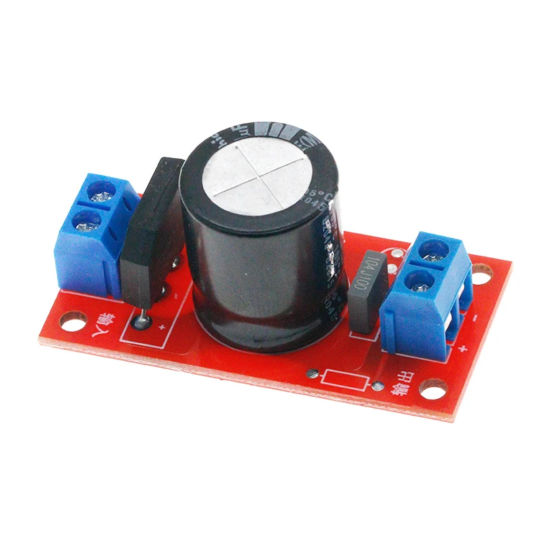 Rectifier Filter Power Board 3A Rectifier Power Amplifier 8A with Red LED Indicator AC Single Power to DC Single Source Board
