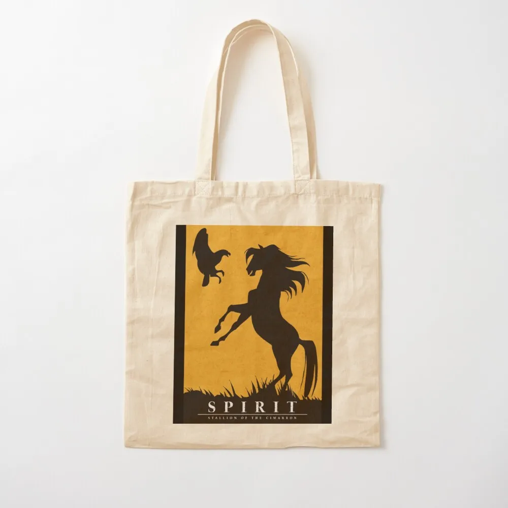 Spirit Stallion of the Cimarron Minimalist Graphic Tote shopper women female Cloth bags Canvas Tote