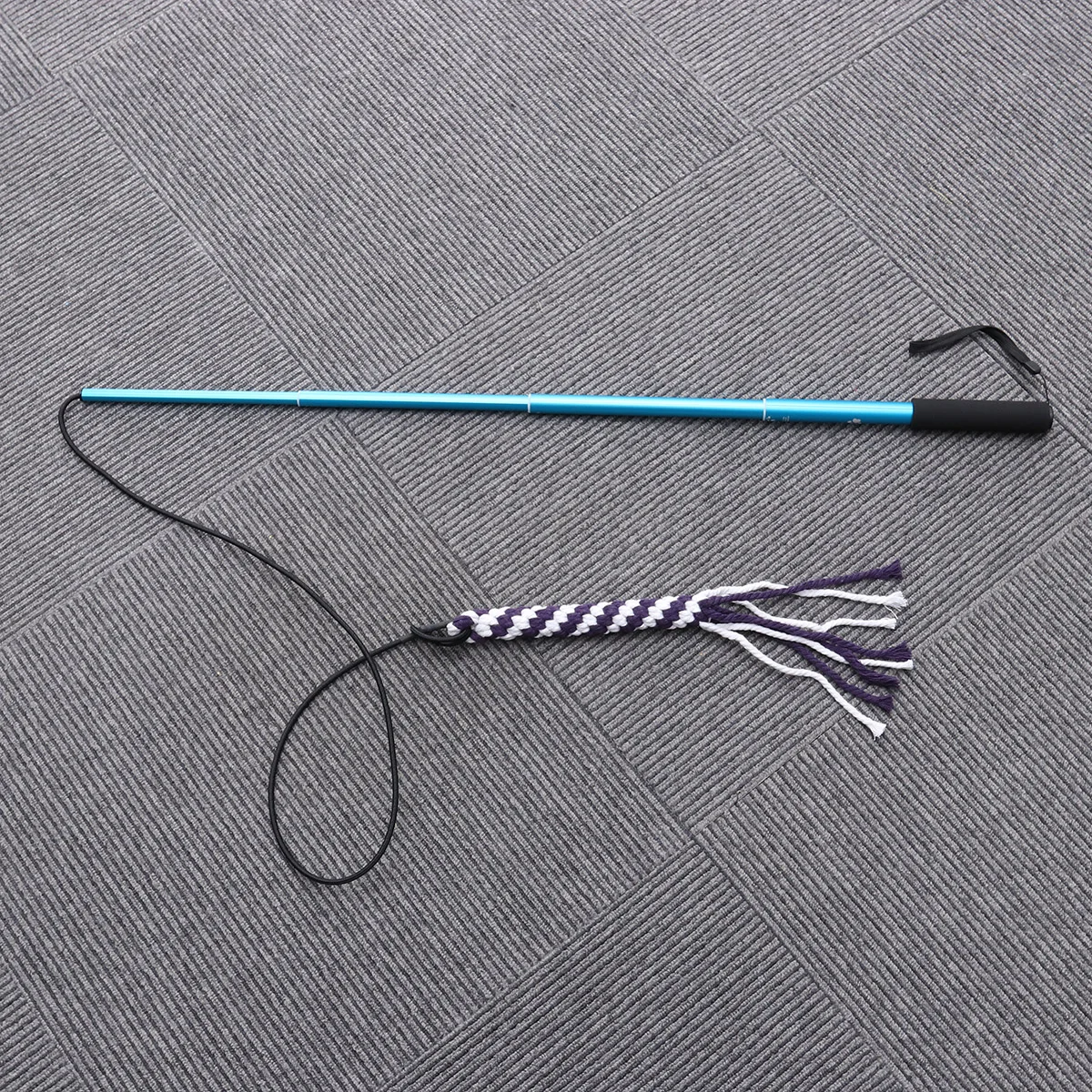 

Dog Toy Extendable Flirt Pole Teaser Pole Interactive Puppy Toys Extendable Flirt Chasing Tail Dangler Cotton Rope Storage Play
