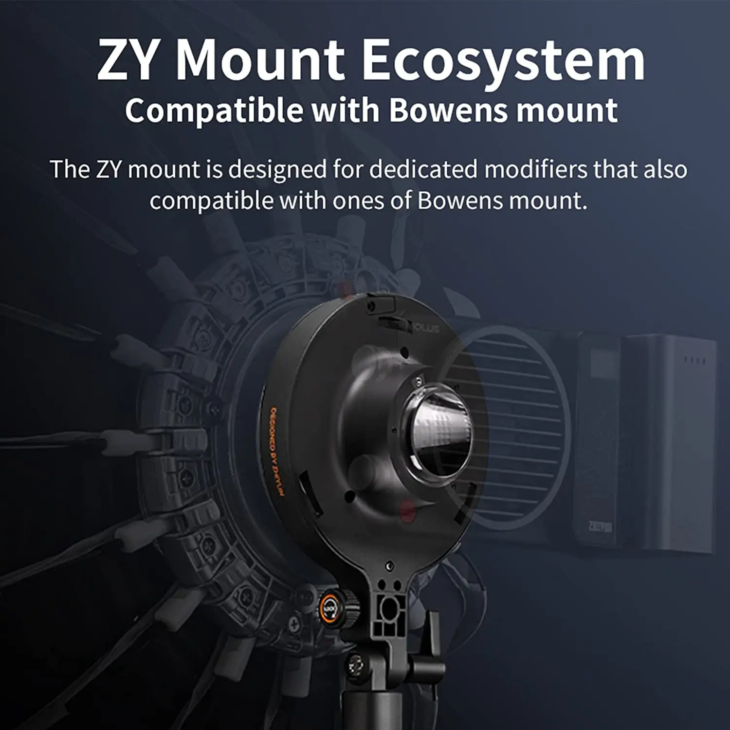 ZHIYUN MOLUS X100 100W COB LED Video Light Photography Lighting for Photography Video YouTube TikTok Recording Outdoor Shooting