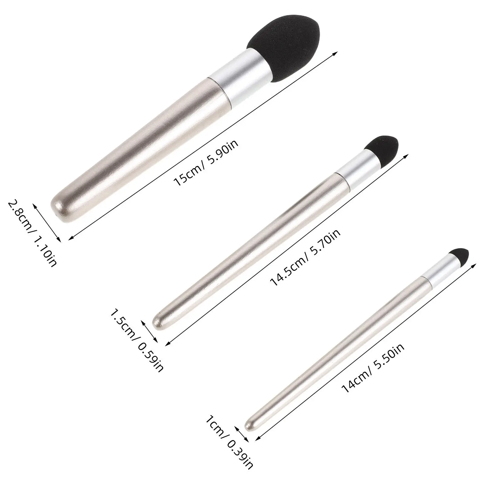 3Pcs Blending Stumps Sketch Blending Sponge Pens Artist Drawing Tools for Pencil Watercolor Oil Painting Smudge Sticks
