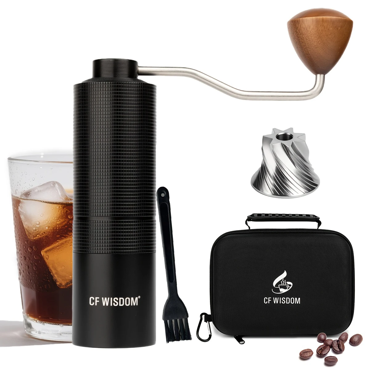 

Coffee Grinder for Fresh Brew, Coffee Bean Grinder, Manual Coffee Grinder Gift, Perfect for Christmas, Halloween, Thanksgiving,