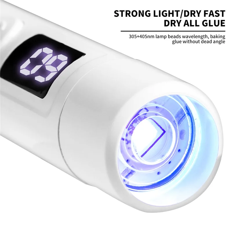 

SYW-Compact Rechargeable UV LED Nail Dryer For Professionals, Portable Mini Light With Display For Nail Art