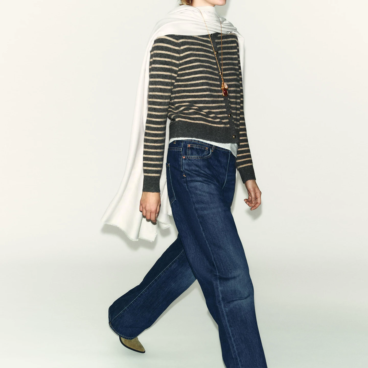 Z Capispalla da donna a righe lavorate a maglia casual Faion rotondo Ne Long Sve Autunno 2025 Sle 5090 Ele Leisure Trendy