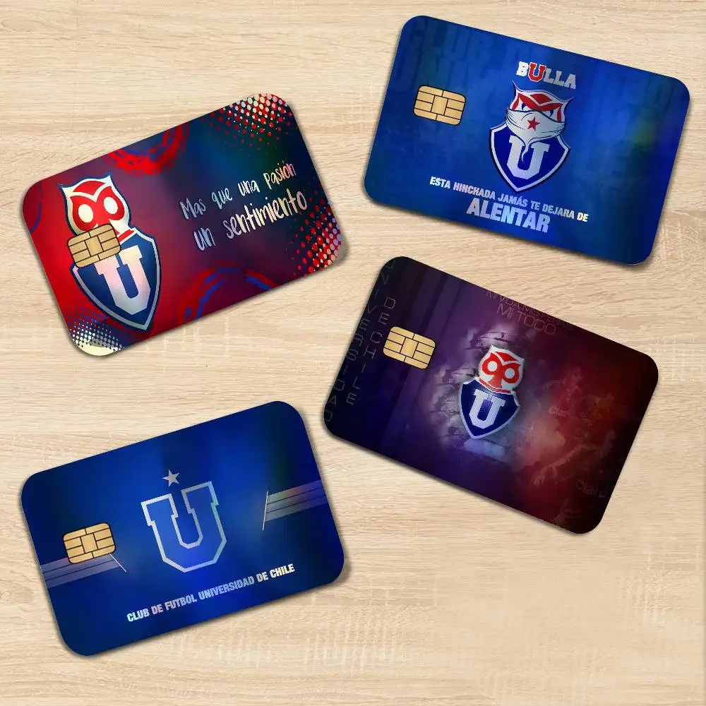 Chile U-University Logo Popular Laser Shiny Bank Card Stickers Self Adhesive Daily Life Ornament