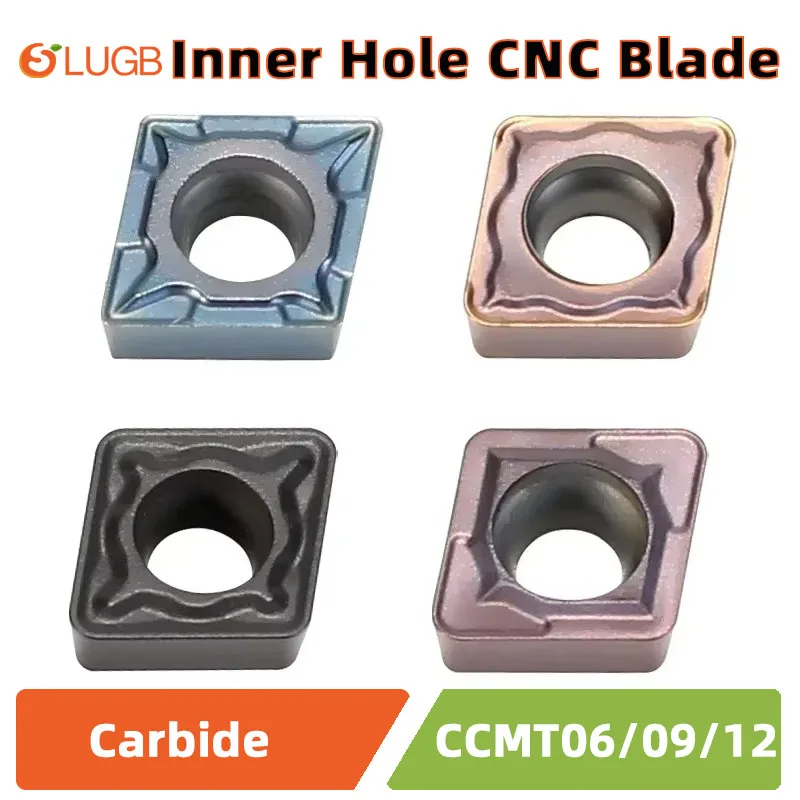 SLUGB CCMT06 09 12 CNC Inserts Internal Turning Tool Insert Cutter Milling Tool Lathe Tool CCMT Tungsten Carbide Inserts