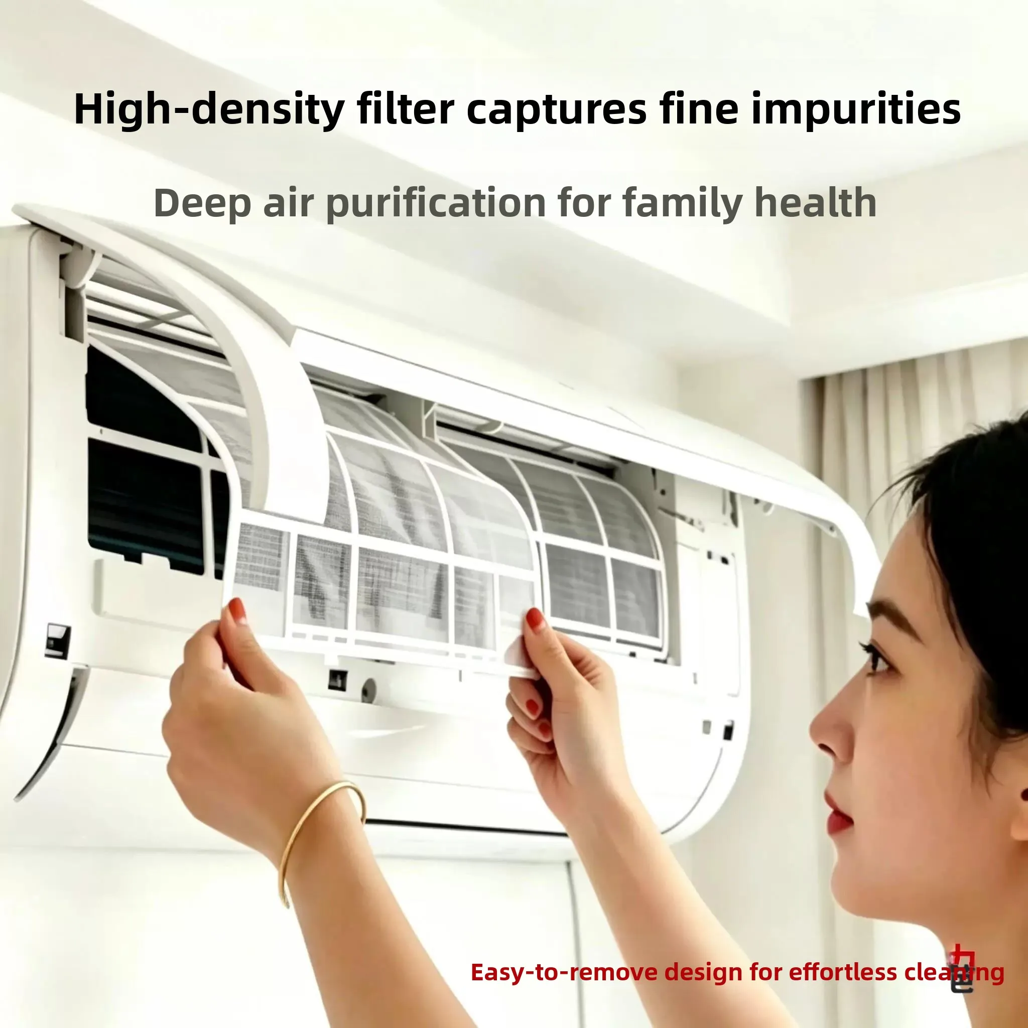 Universal Air Conditioner Filter Net Indoor Machine Cabinet Machine Dustproof Dust Accessories Complete Set 1P15 Horses