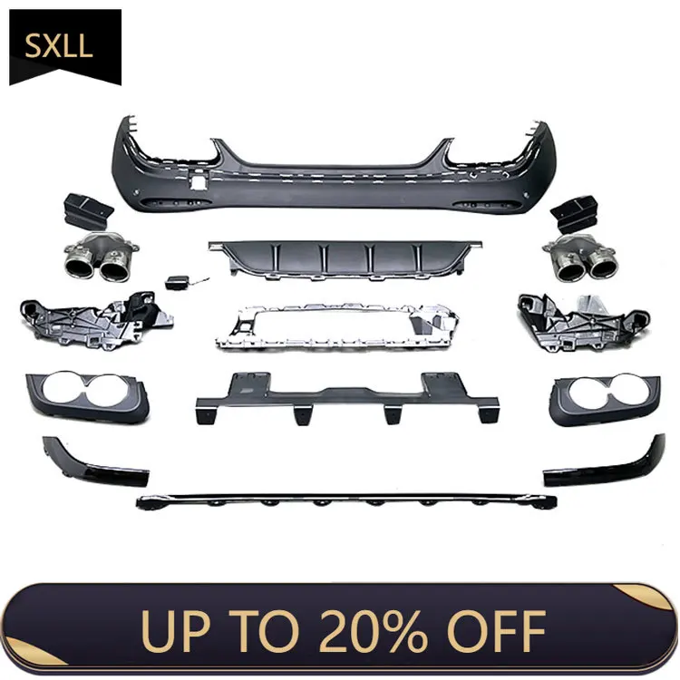 

GLC W254 Upgraded GLC43 Rear Diffuser for GLC X254 GLC43 Rear Diffuser Exhaust Tip 2023-IN