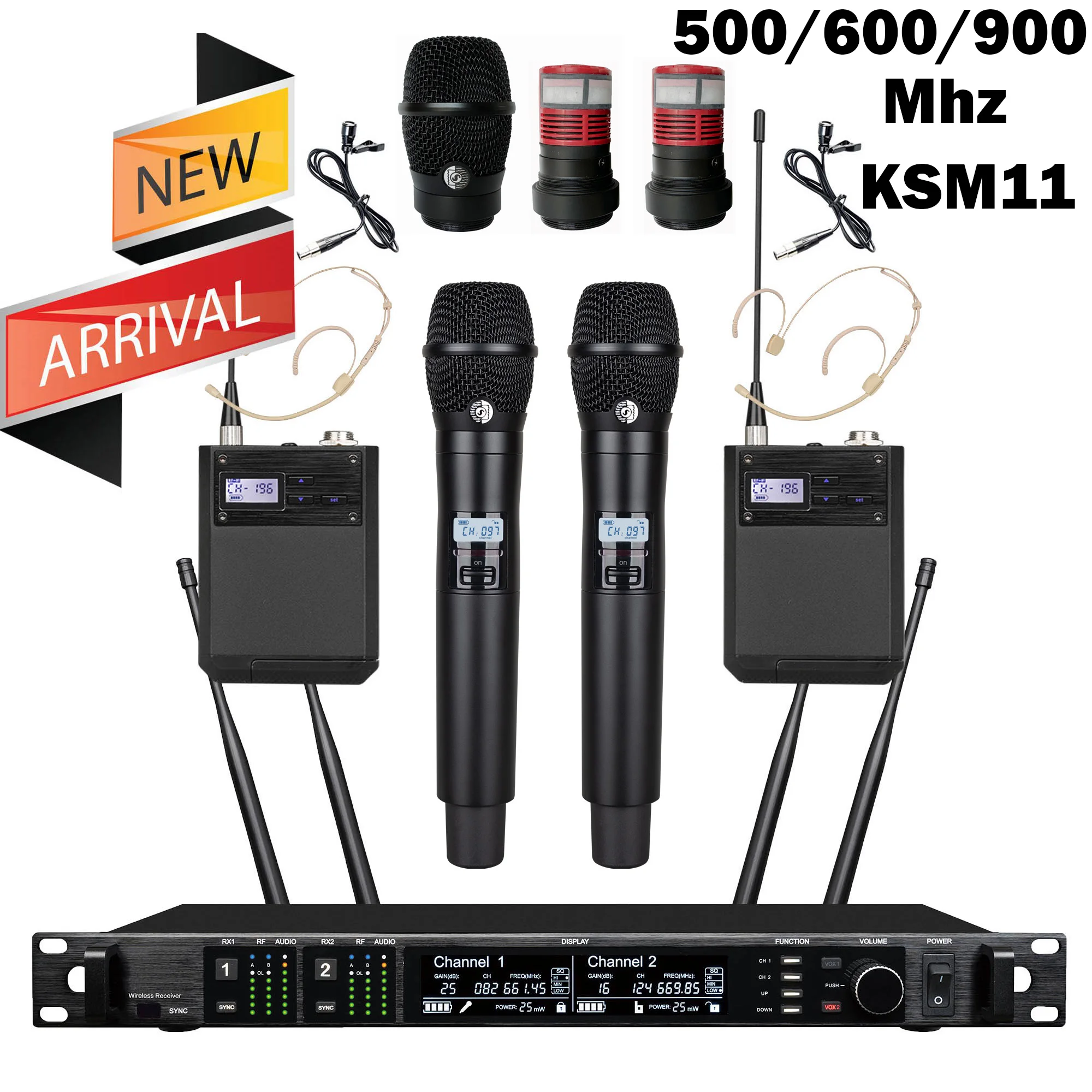 Leicozic SM BETA58 500 600 900 Mhz AD4D KSM11 Dynamische draadloze microfoon Professionele hoofddeksels Microfono voor podiumgebruik / thuis