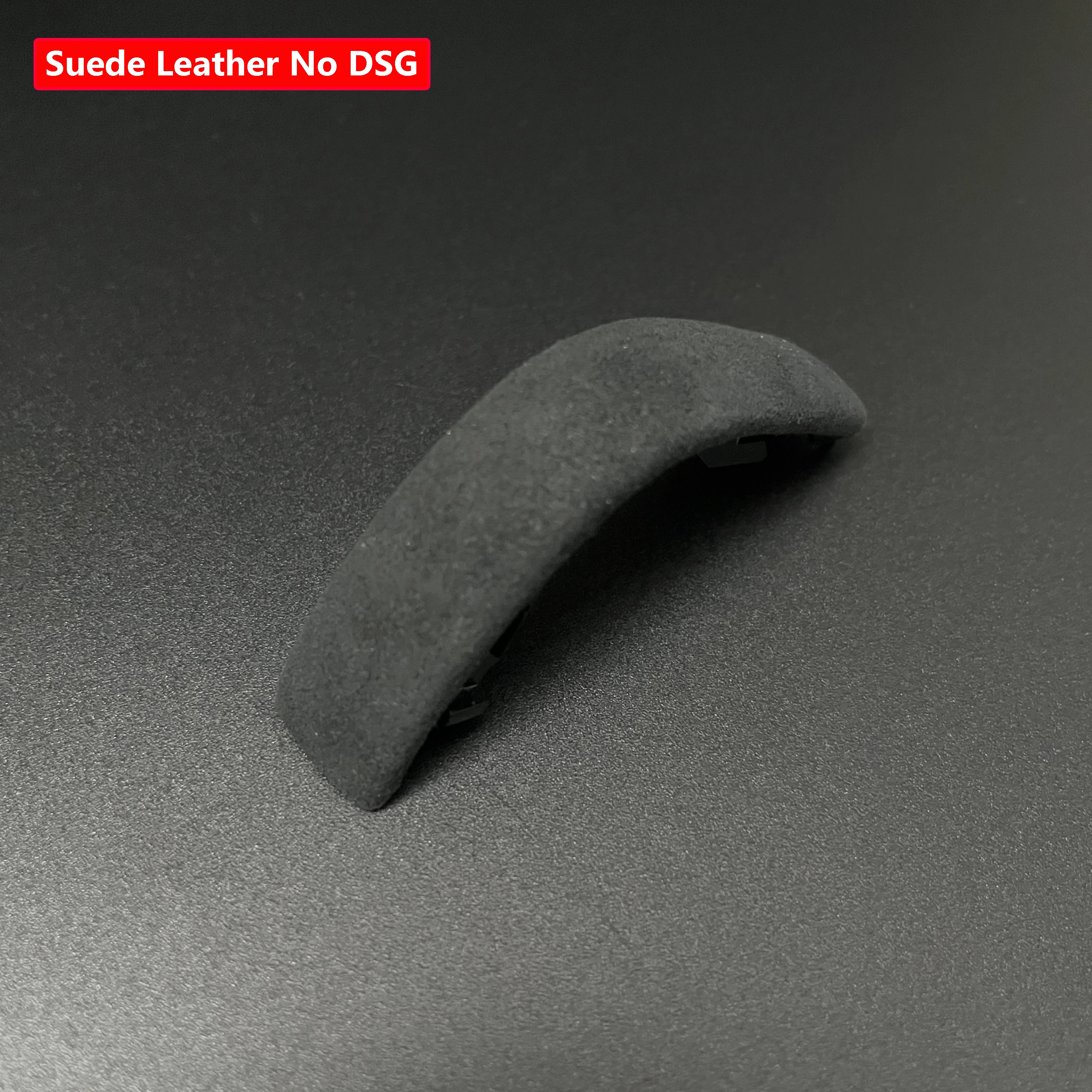 DSG Schaltknauf-Seitenabdeckung Schwarz Chrom mit Wildleder-Emblem für VW Golf 6 7 R GTI Passat B7 B8 CC R20 Jetta MK6 GLI – Detail 5
