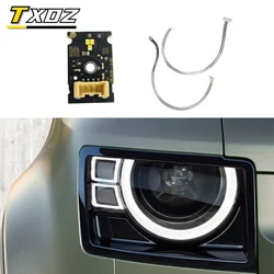 Placa LED blanca para Land Rover Defender 2020, tubo de faro delantero, luz diurna, módulo DRL, Chip CML-G5M3 5120, UBL3036