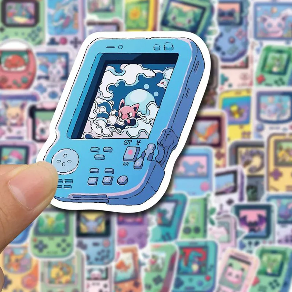 10/30/50 Stuks Leuke Pokemon Stijl Game Console Cartoon Stickers Anime Decal Diy Telefoon Koffer Laptop Koelkast waterdichte Sticker Speelgoed