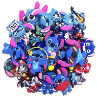 Random 10/20Pcs MINISO Stitch Series Shoe , PVC Shoe Decorations Accessories for Christmas Birthday G Only Accessories