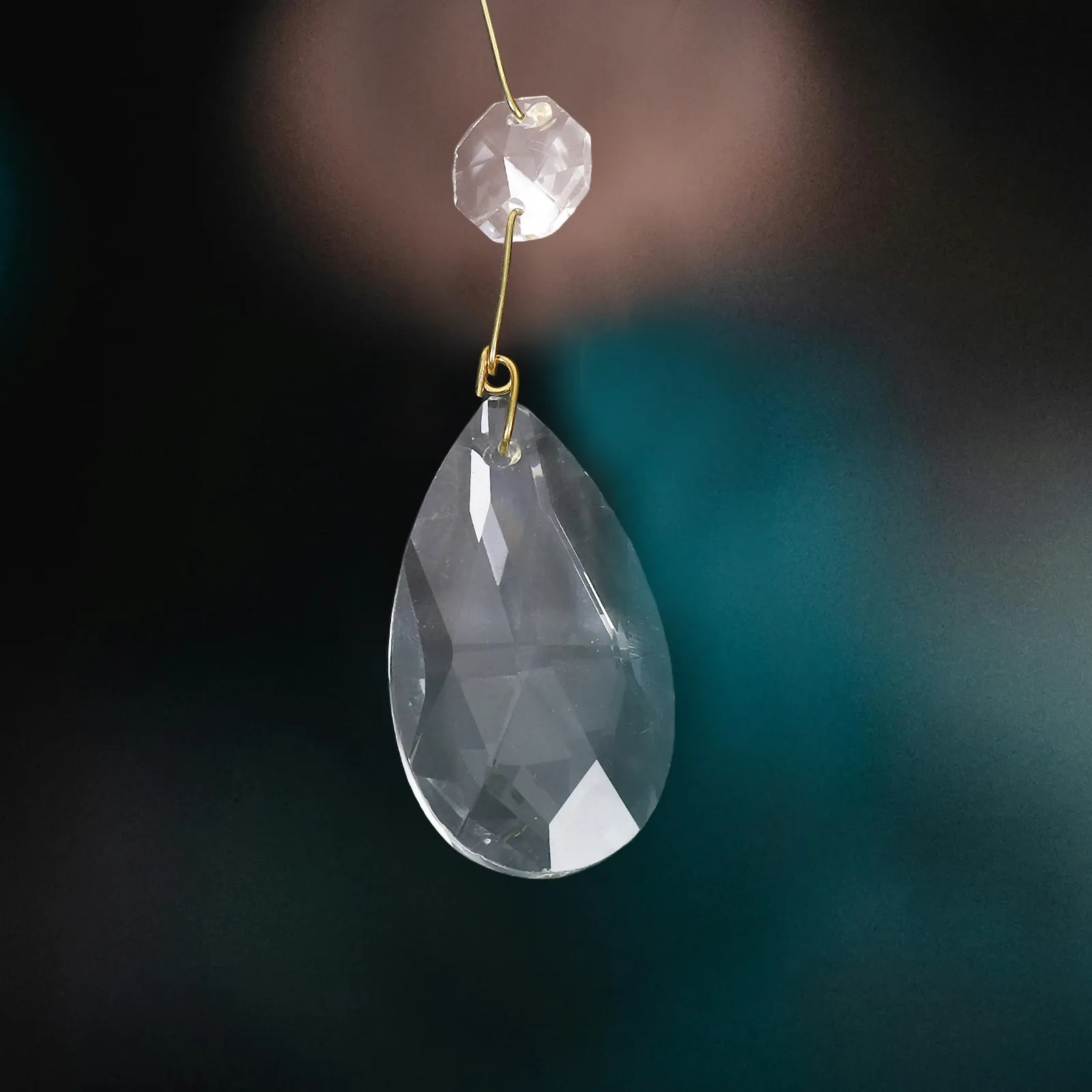15Pcs Ceiling Light Pendant Crystal For Home Decor Christmas Decoration Light Pendants Clear Transparent