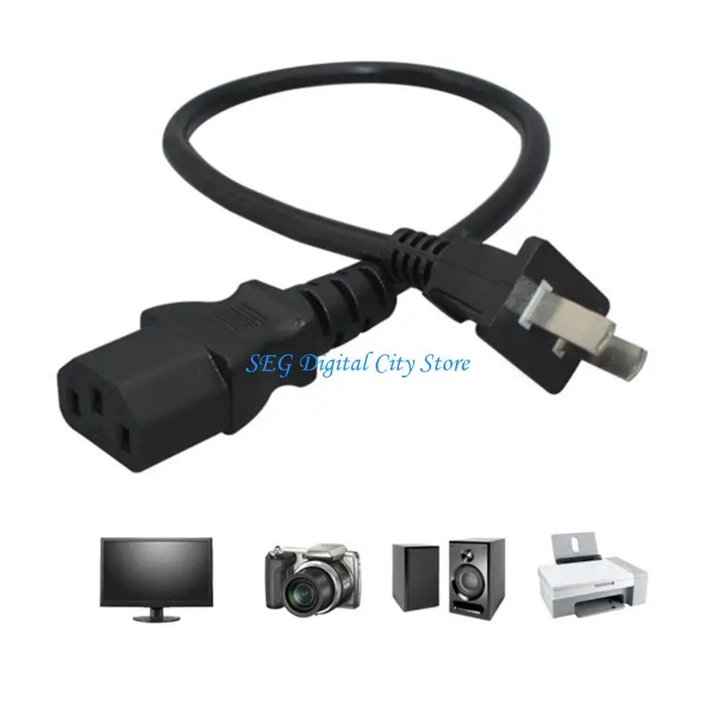 

U75B PVC Power Cable Hand Power Cable Easy to use Male to Female Power Cable IEC320 C13 Power Cord PVC for Various Devices
