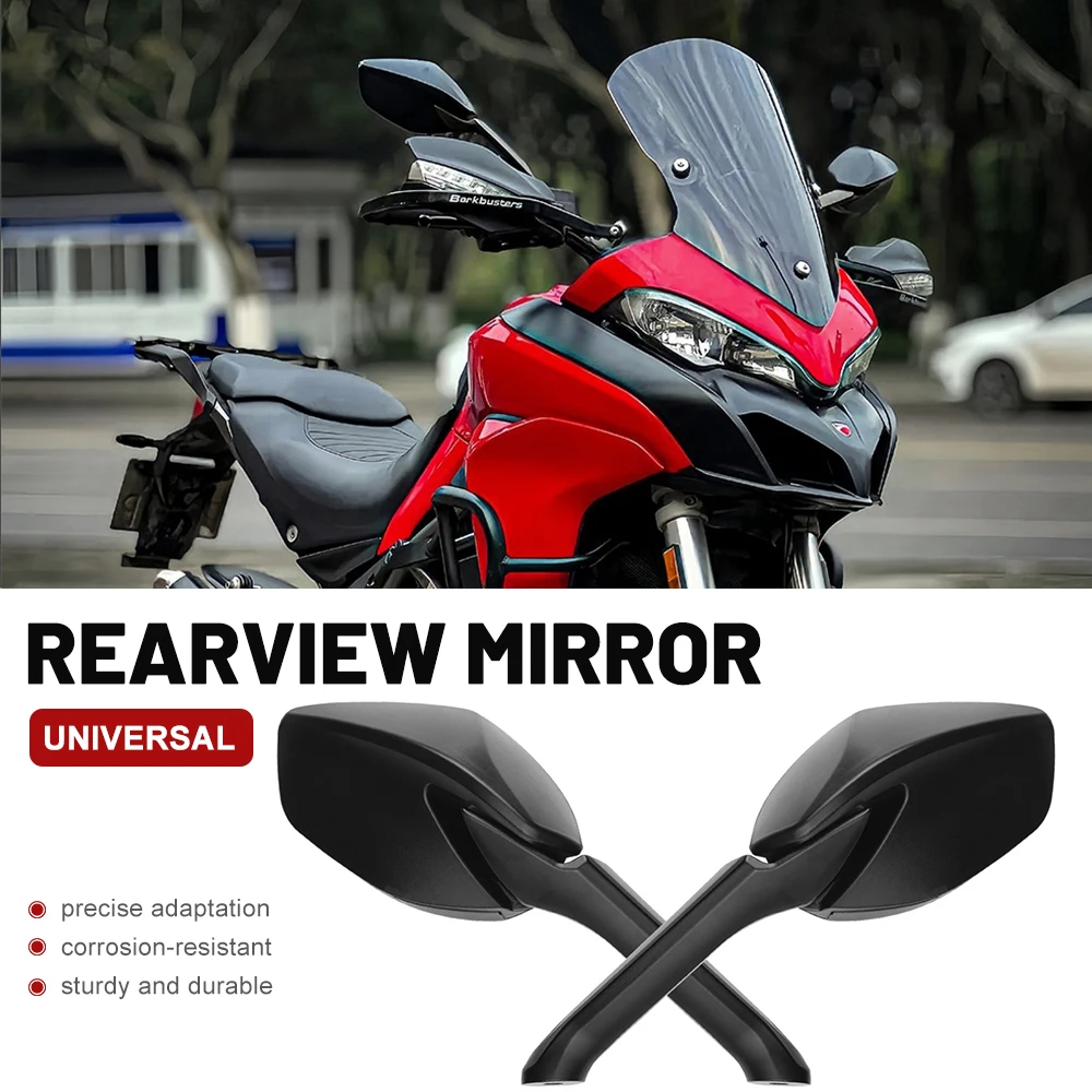 Motorcycle Rear View Mirrors For Ducati Diavel 2014‑2017 XDiavel 2016 2019 Monster 1200 R 2016‑2019 Left Right Rearview Mirrors