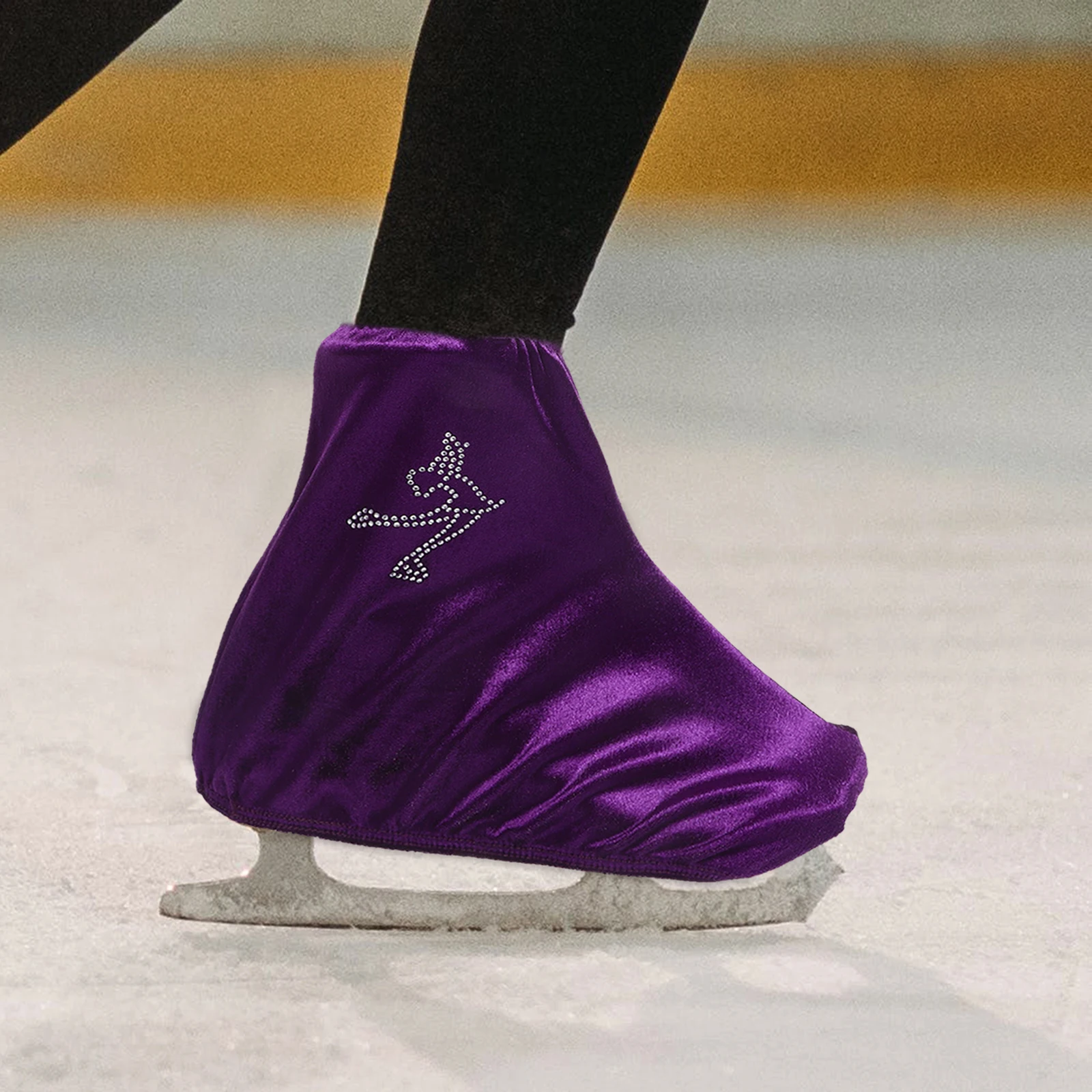 

Skate Covers Purple M Elastic Fits Roller Hockey Skates Polyester Boot Soakers Wheel Shoe Child Skating Shoes Covers Protective