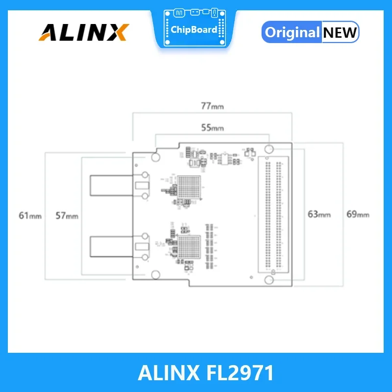 ALINX FL2971 papan 3G-SDI 1080P Video Input/Output LPC FMC Sub-Board