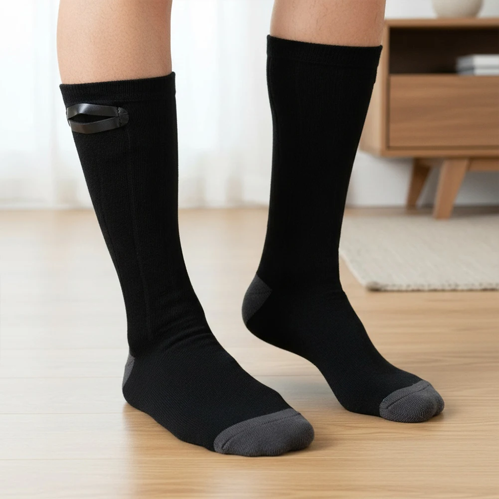 

Unisex Rechargeable Heated Socks Washable Electric Thermal Socks Elastic Thickened Winter Outdoor Must Have