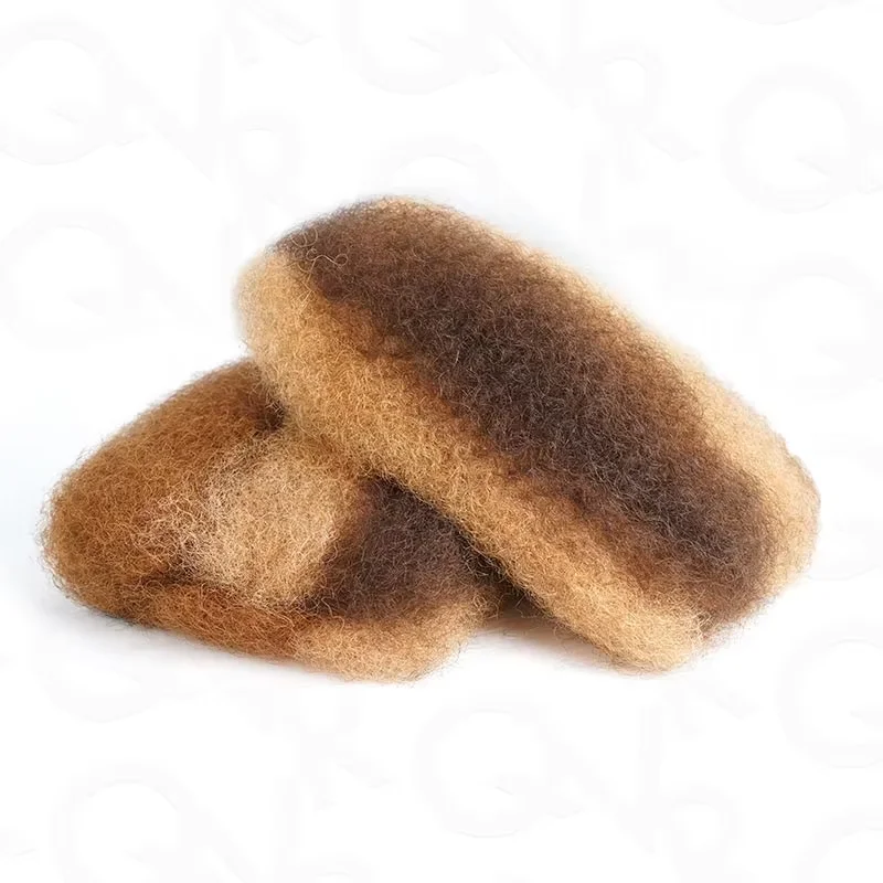 

Изящные пряди для плетения кос QVR, афро-кудрявые, натуральные человеческие волосы для плетения, афро-кудрявые волосы без приспособлений, бразильские дреды Реми