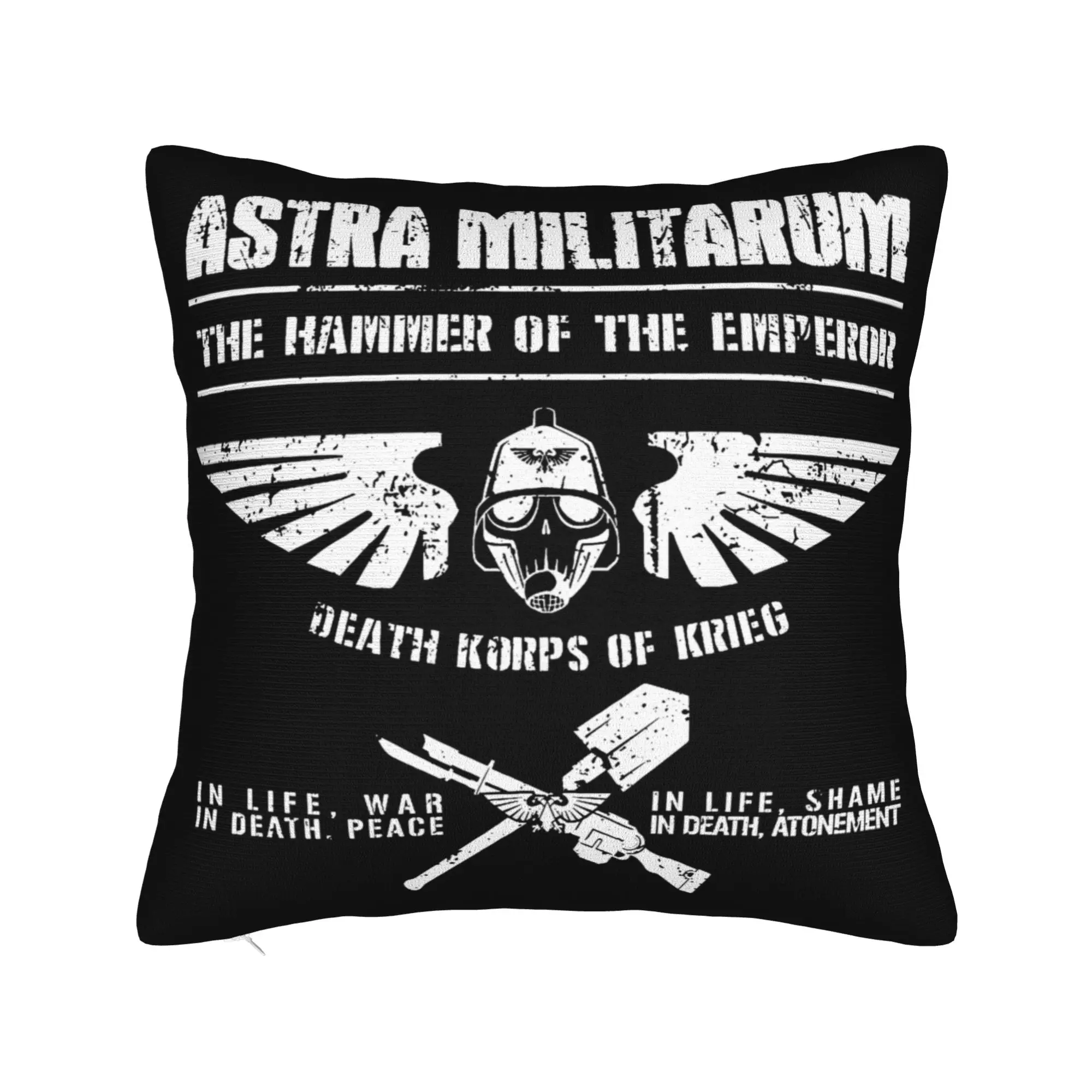 Hammer of the Emperor Death Korps of Krieg Astra Militarum Imperial Guard Pillowcase Cushion Cover Throw Pillow Case Cover