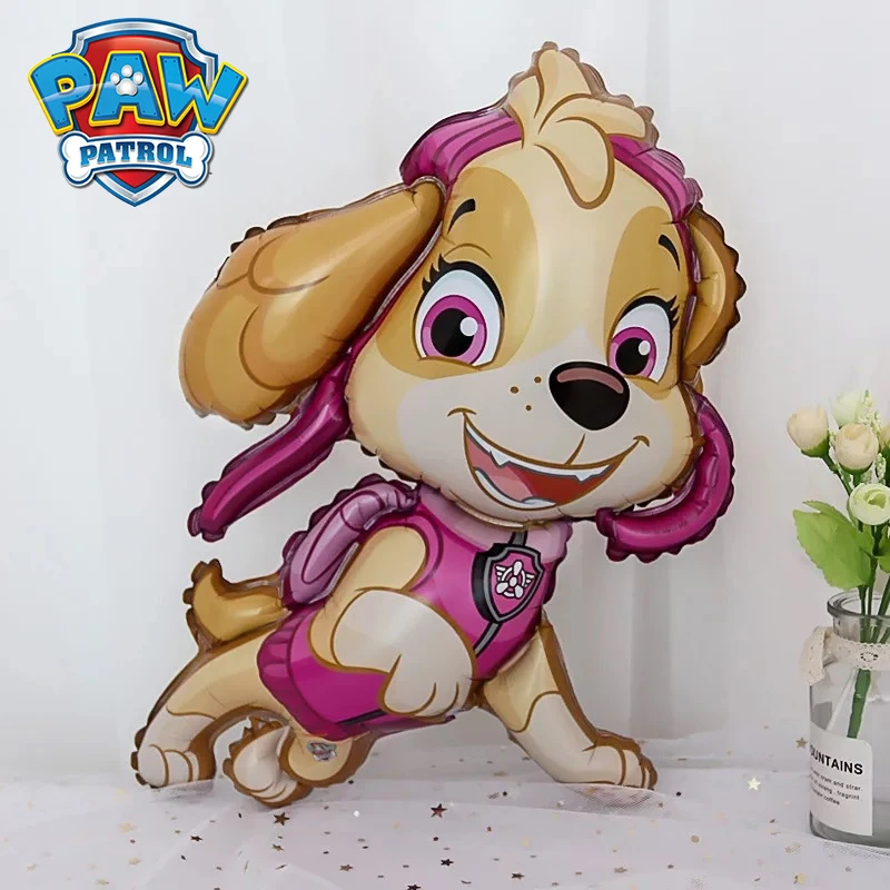 Big Size Cartoon Chase Aluminium Balloon Paw Patrol Skye Marshall Rubble Rocky Children Birthday Party Holiday Event Decoration