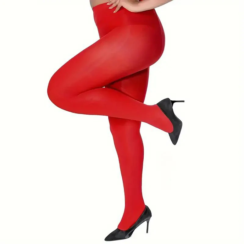 Plus Größe 120D Samt Strumpfhosen Für Frauen Sexy Einfarbig Strumpfhosen Weibliche 14 Farben Elastische Strumpfhosen Weiche Mode Leggings neue – Detail 3