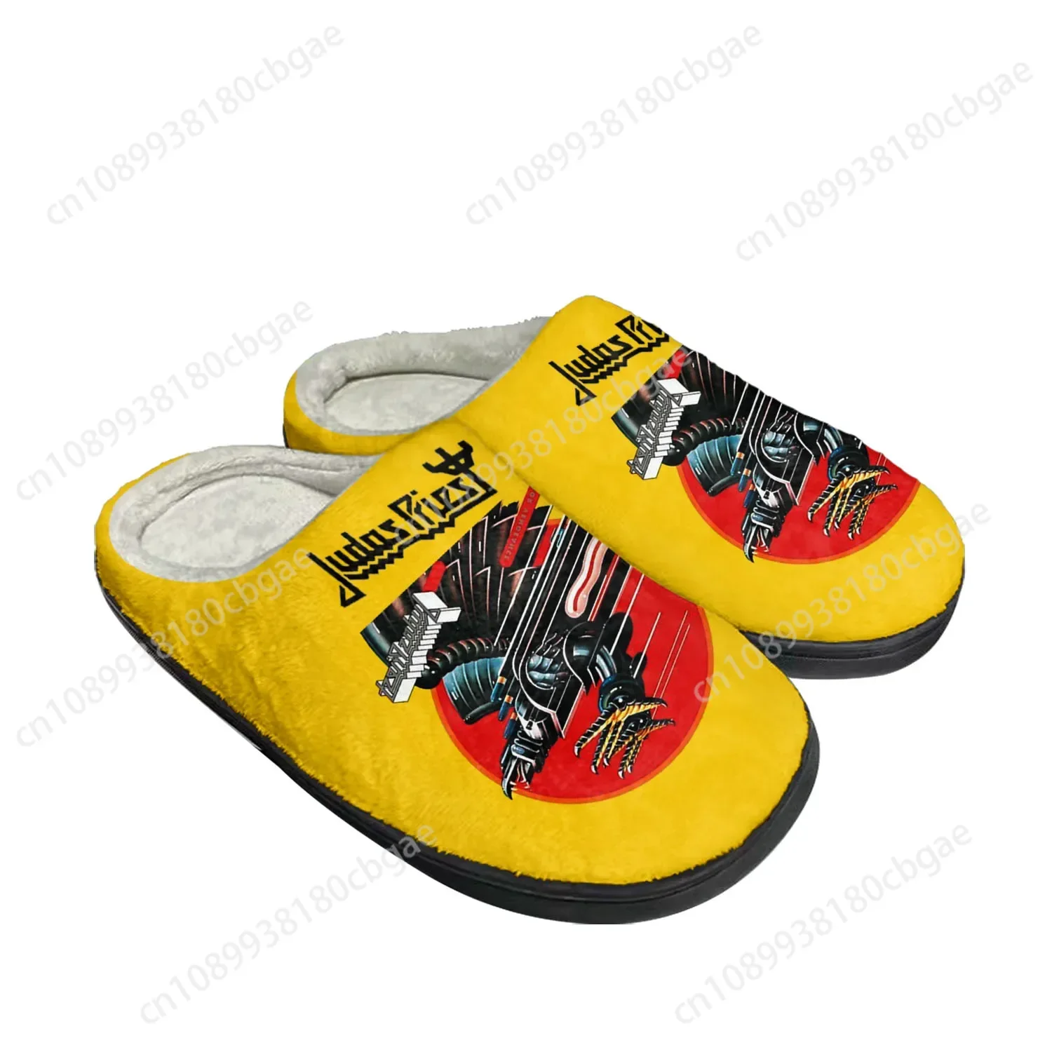 

Judas Priest Heavy Metal Rock Band Home Cotton Custom Slippers Mens Womens Sandals Plush Bedroom Keep Warm Shoe Thermal Slipper