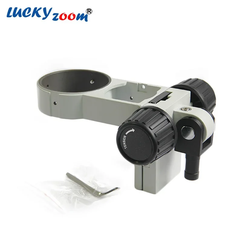 Table Clamp Articulating Arm Microscope Stand For Stereo Zoom Microscopio 76MM Focusing Rack Trinocular Head Support Bracket