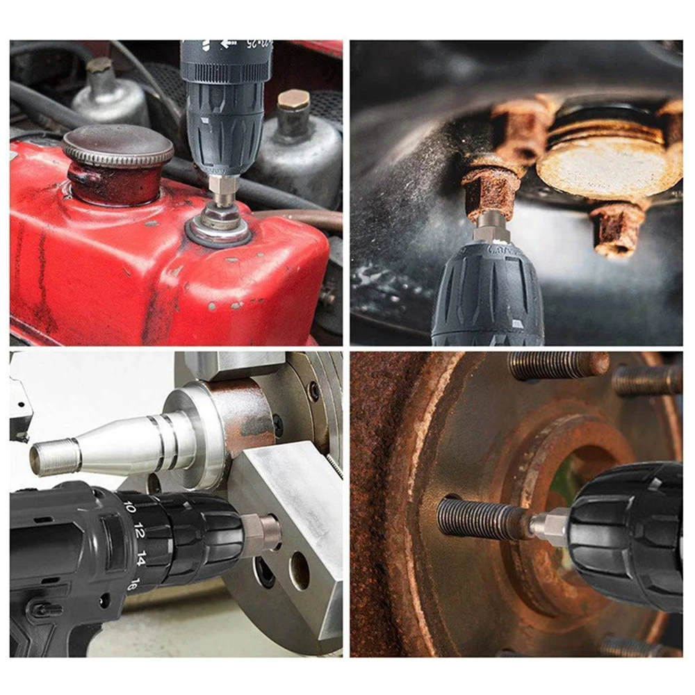 

For Air Tools Bolt Extractor Set Broken Stud Remover Standard 3/8-inch Drive High Visibility Left-handed Spiral Design