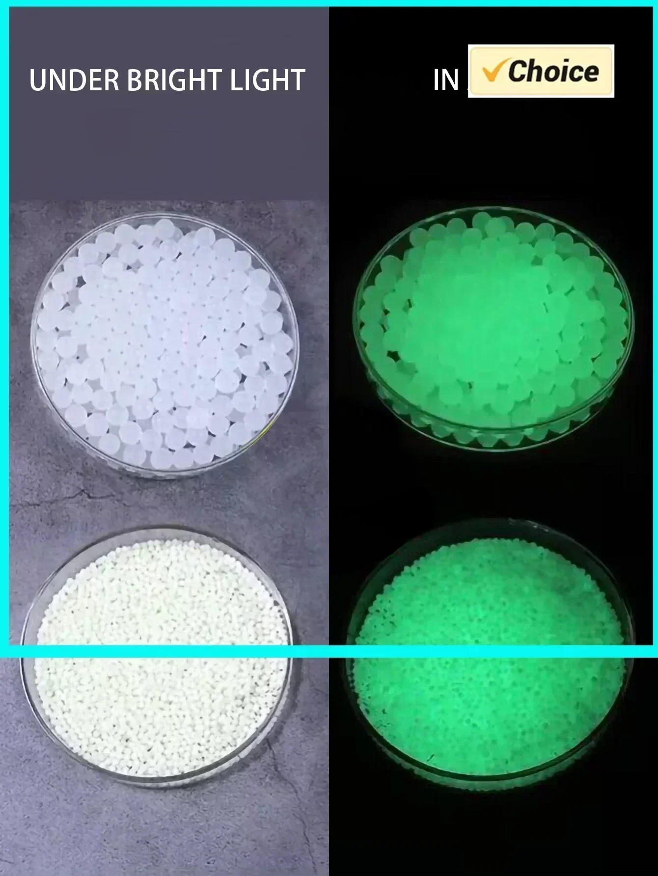 Bw (grow in the dark) contas de bola de água recarga de munição balas de gel de água contas 7-8mm para brinquedos de arma de blaster de água