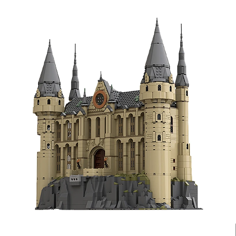 MOC Serie di film Scuola di magia Modello Viadutta modulare Ingresso Building Block 3607PCS Giocattolo di mattoni Display da tavolo Regalo di festa