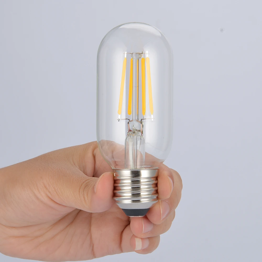 6 قطعة T45 LED لمبات E27 اديسون ريترو ستايل 220 فولت دافئ أبيض ودافئ ضوء مصباح للإضاءة ديكوريّة المنزل #3