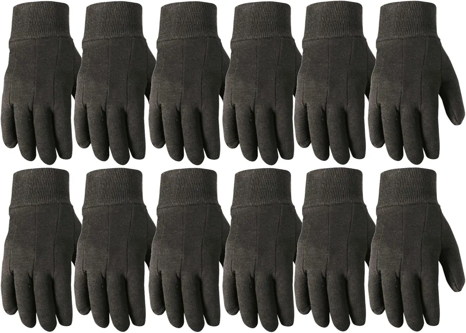 

Универсальные рабочие перчатки: легкие, прочные, удобные, базовые, из трикотажа, 12 пар в упаковке, размер X-Large