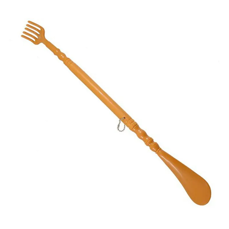 Brown Plastic Handle Back Scratch helper Massager 48 cm