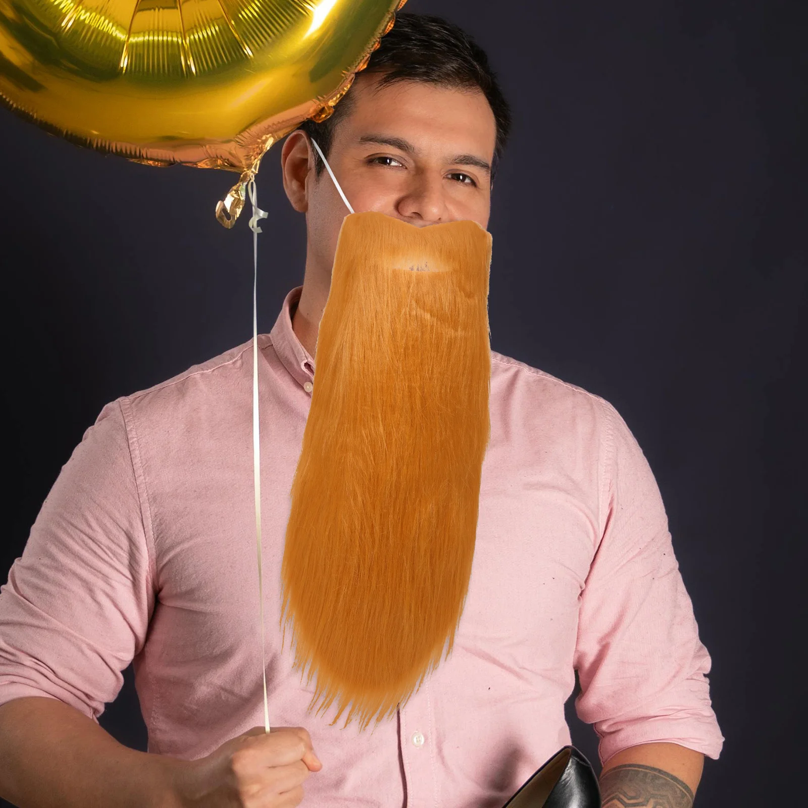 Fausse barbe longue et réaliste pour Halloween, pour hommes, Costume de Cosplay, accessoires de fête, cheveux du visage amusants, fausse moustache