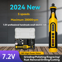 7.2V Mini Drill Engraver 1100mAh Battery Powered Rotary Tool Cutting Grinding Machine Wireless Electric Drill Grinder Wireless