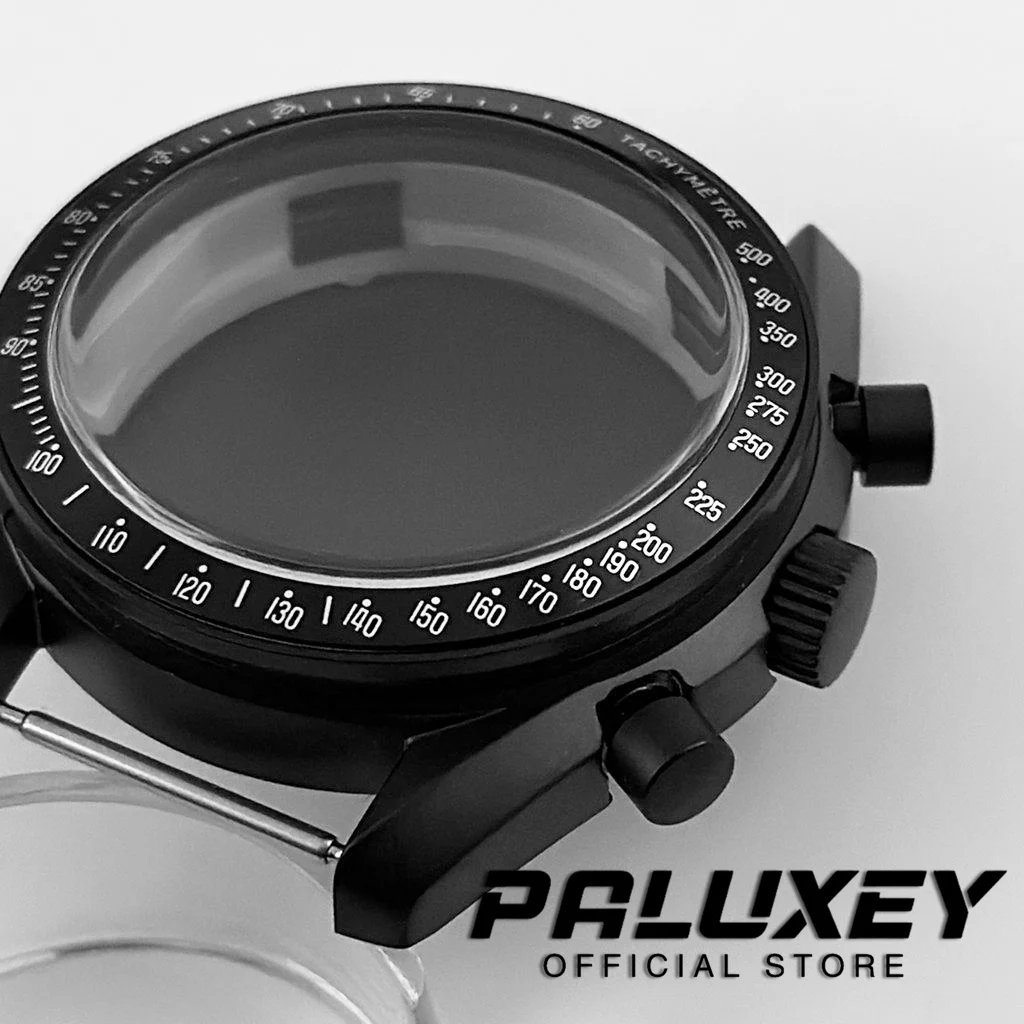 40mm Men's Watches Metal Acrylic Bubble Mirror Watch Case Accessories Watch Parts For VK63 VK63A Quartz Movement