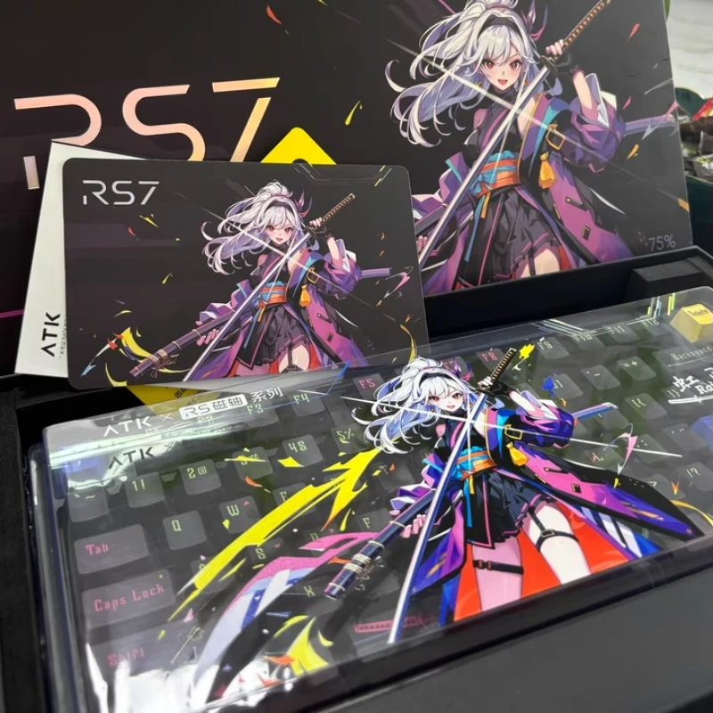 

ATK RS7 Wired Magnetic Axis Keyboard Ergonomic Design Low Latency RGB Hot Swappable Laptop Accessories E-sports Gaming Keybaord