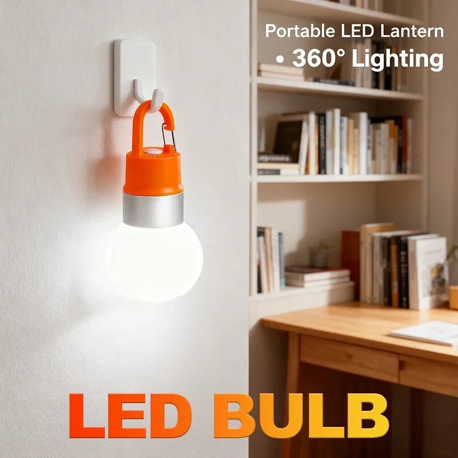 قابلة للشحن LED التخييم ضوء لمبة فانوس محمول 10 طرق RGB الملونة غطاء زجاجة مصباح هوك تصميم، في الهواء الطلق داخلي الطوارئ #1