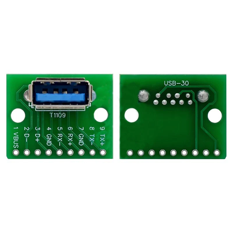 Женский разъем USB 3.0 к DIP PCB Женский разъем USB PCB Разъем USB PCB Разъем USB