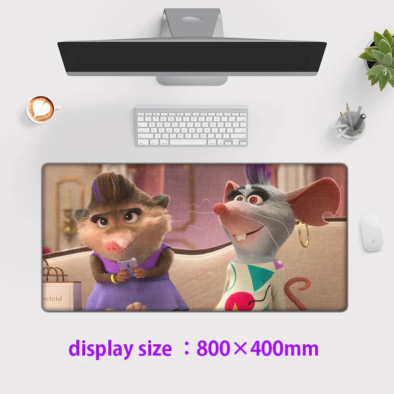 Disney Cartoon Zootopia  Printing Mouse Pad Computer Pc Gamer Complete Hot Large Desk Pads Computer Lock Edge Keyboard Mat Gifts